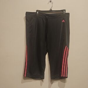 adidas Black and Pink Track Pants